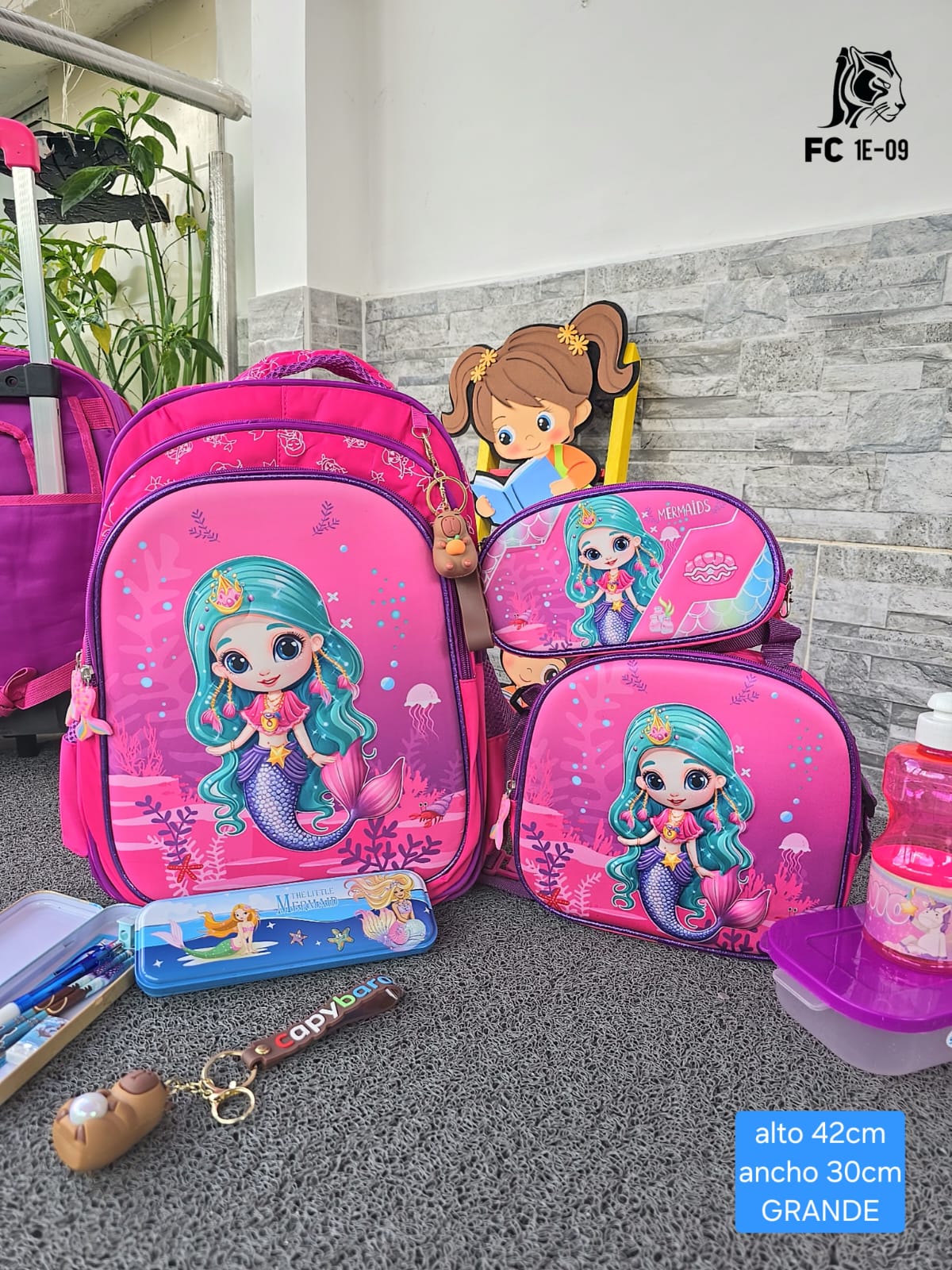 PROMO bolso morral trio niño importado + obsequio