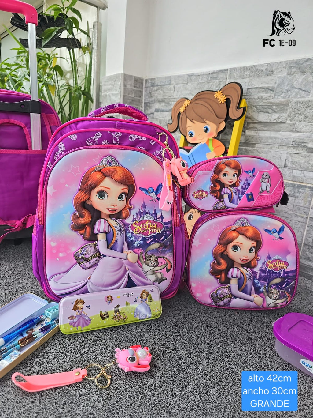 PROMO bolso morral trio niño importado + obsequio