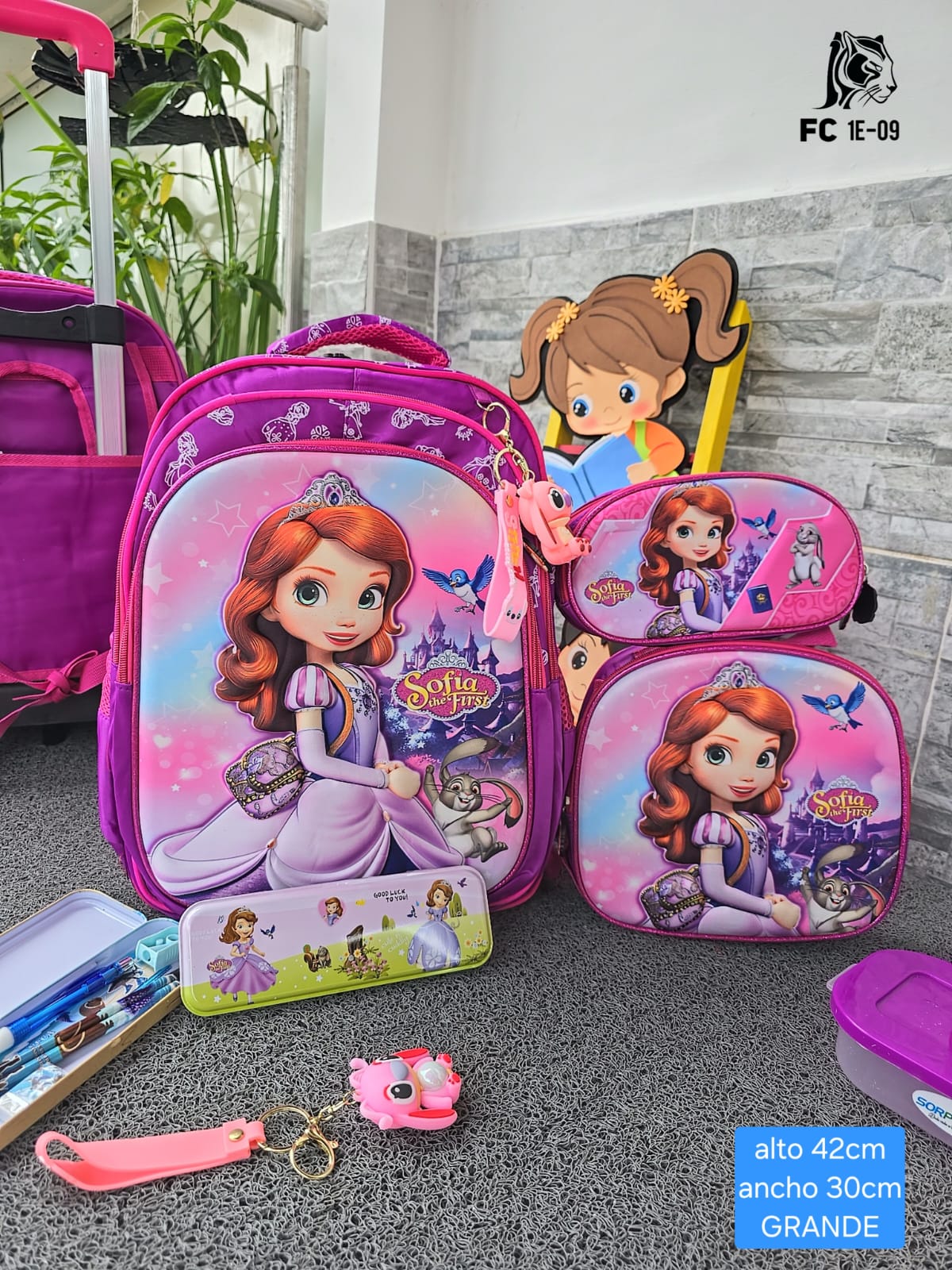 PROMO bolso morral trio niño importado + obsequio