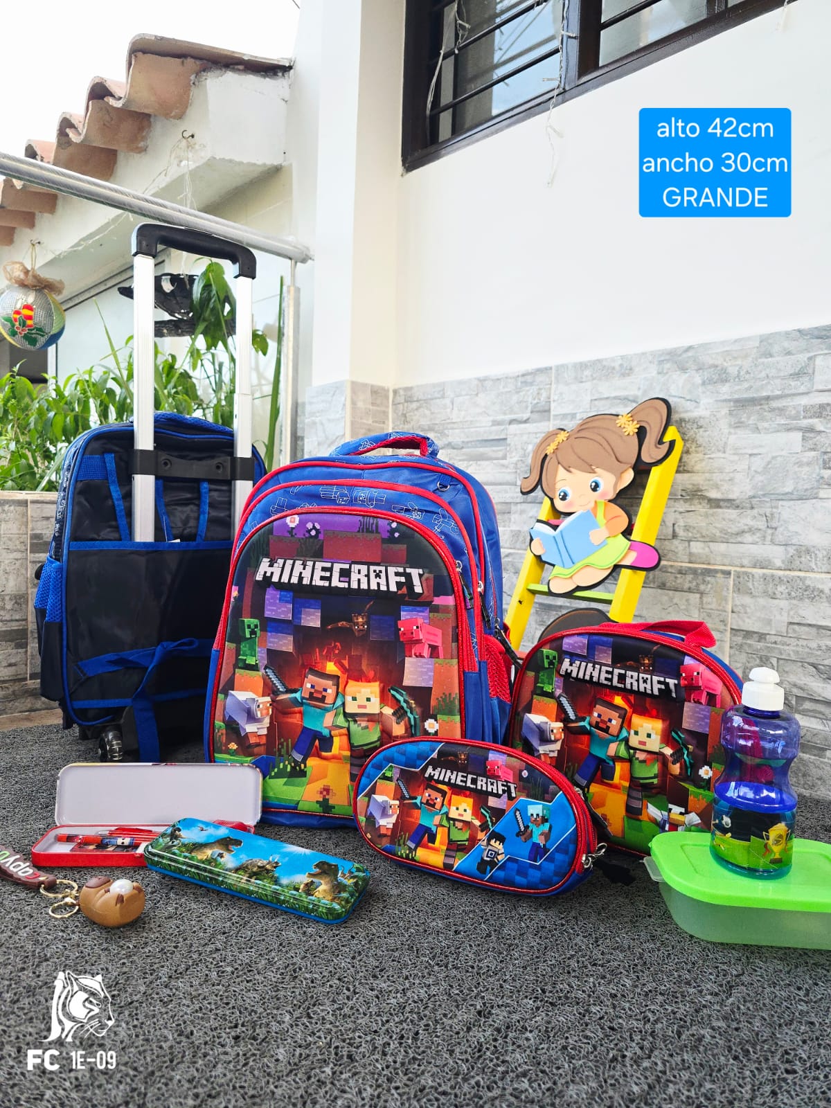 PROMO bolso morral trio niño importado + obsequio