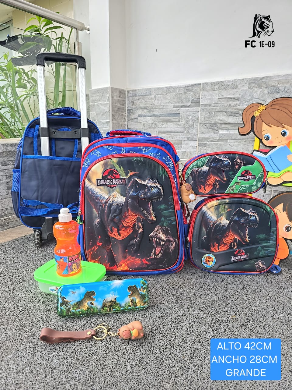 PROMO bolso morral trio niño importado + obsequio