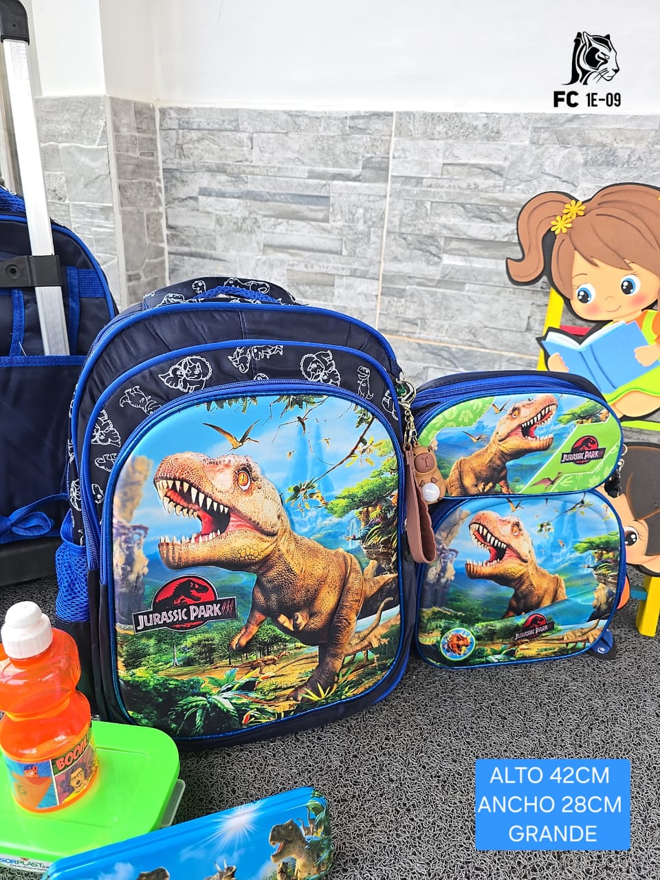 PROMO bolso morral trio niño importado + obsequio