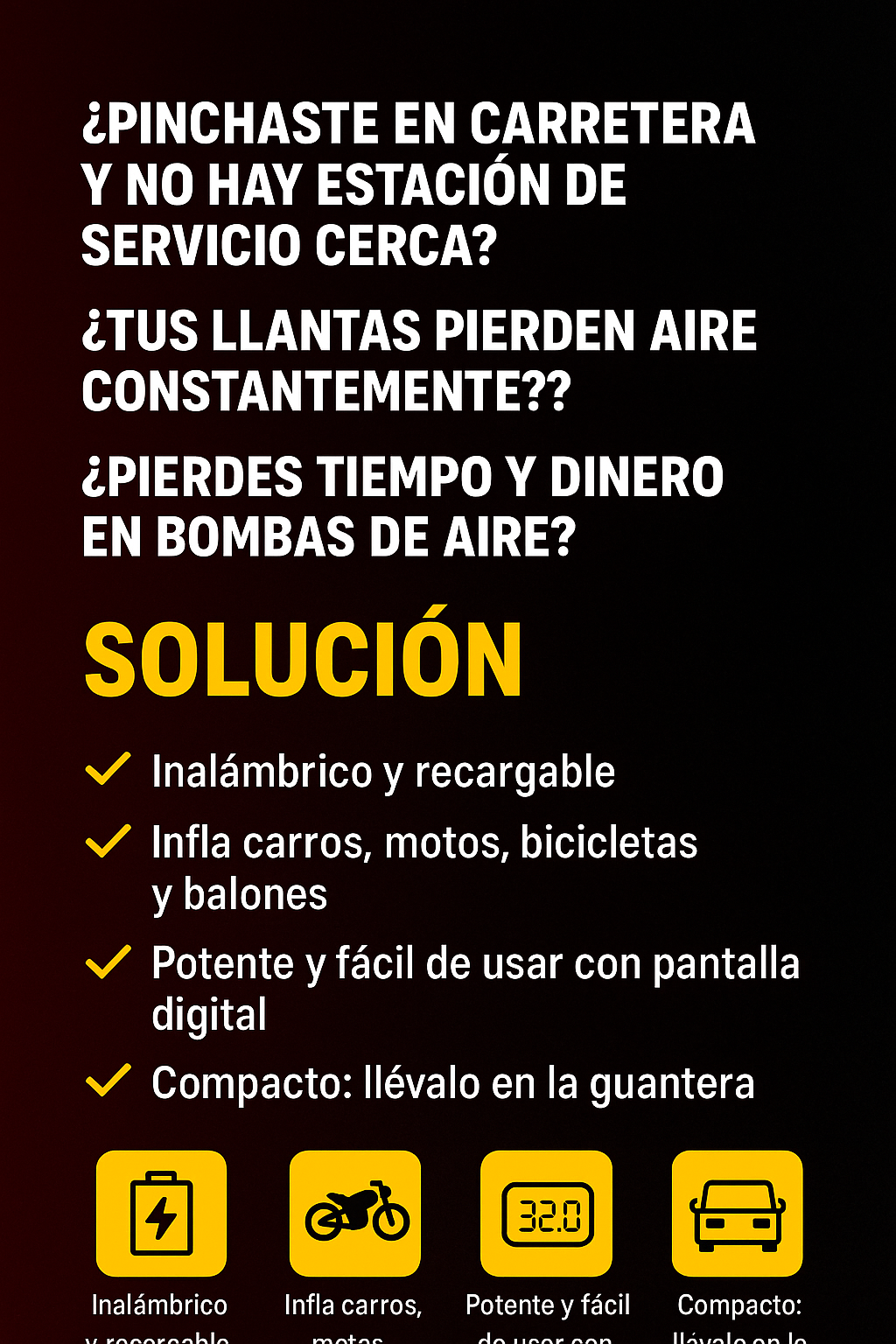 Compresor De Aire Portatil