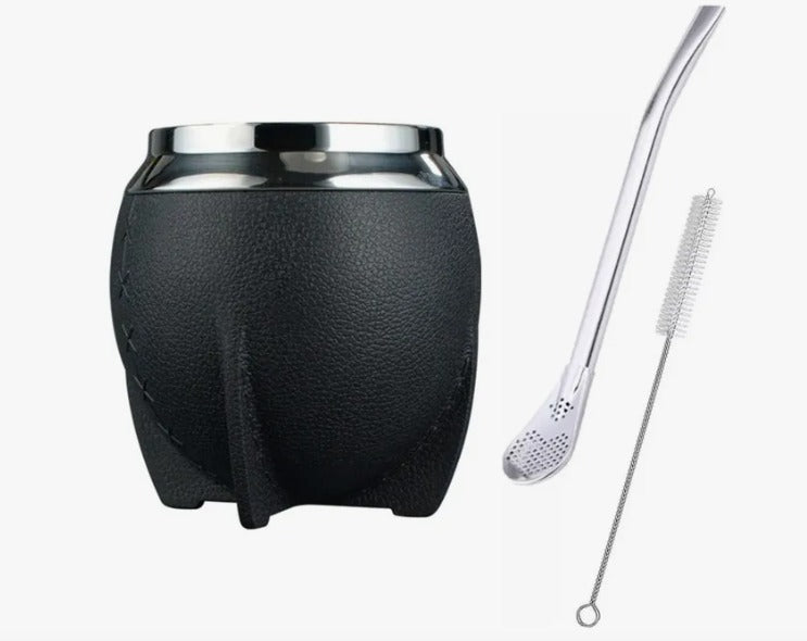 PROMO VASO MATE + BOMBILLA + CEPILLO